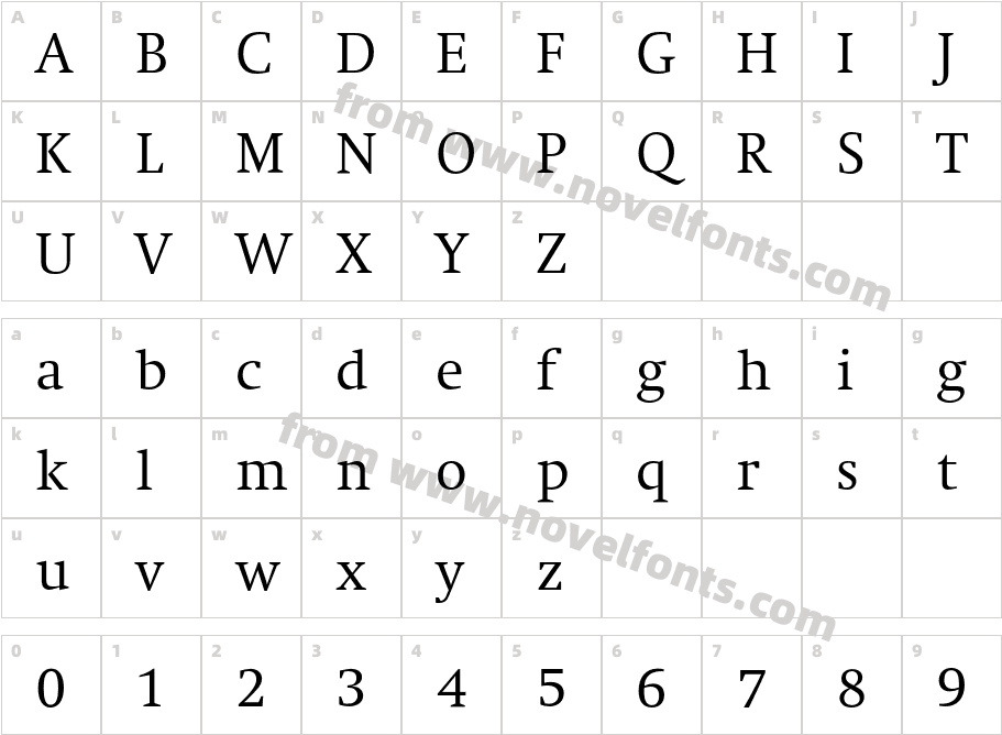 SwiftEF-LightCharacter Map