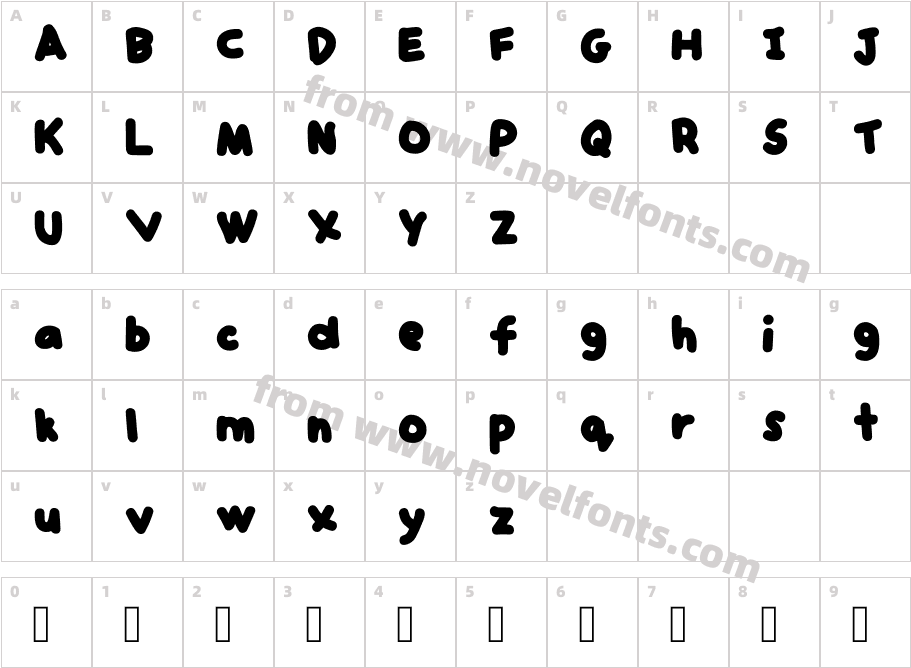 Syamura RegularCharacter Map