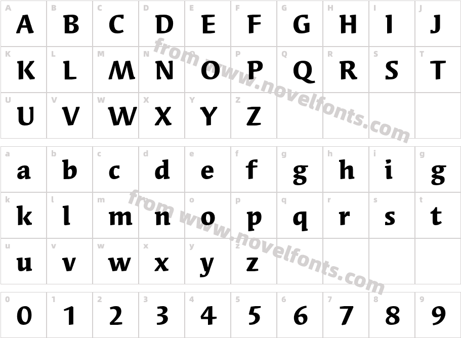 Syndor ITC Std BookCharacter Map