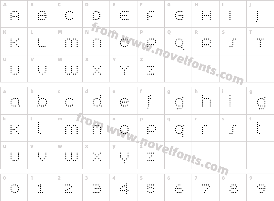 SynthetiqueCharacter Map