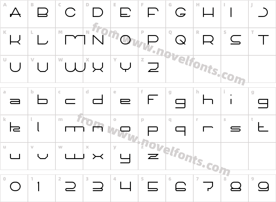 TECHNO CAPTURECharacter Map