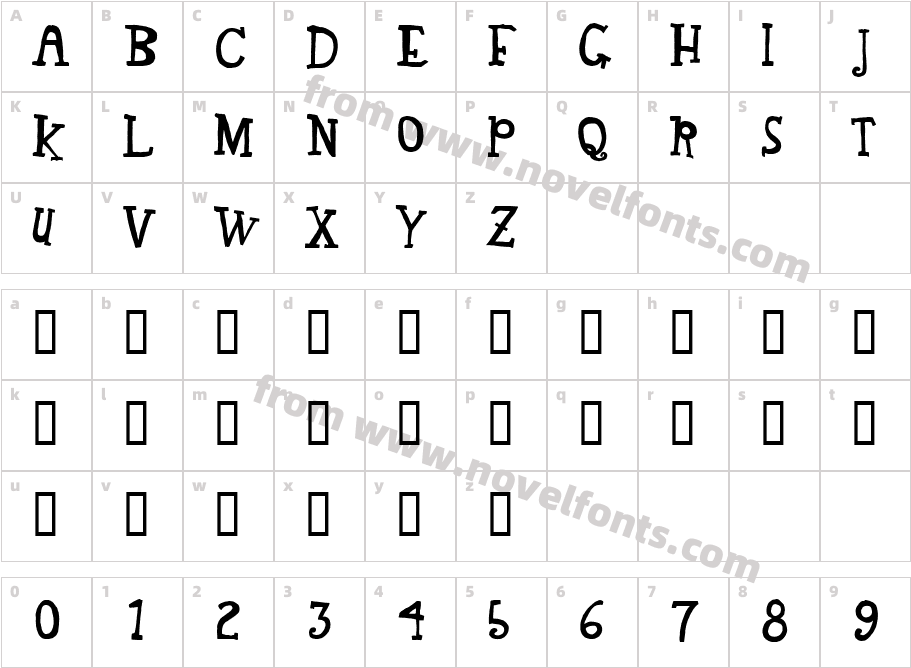 TEGEYCharacter Map