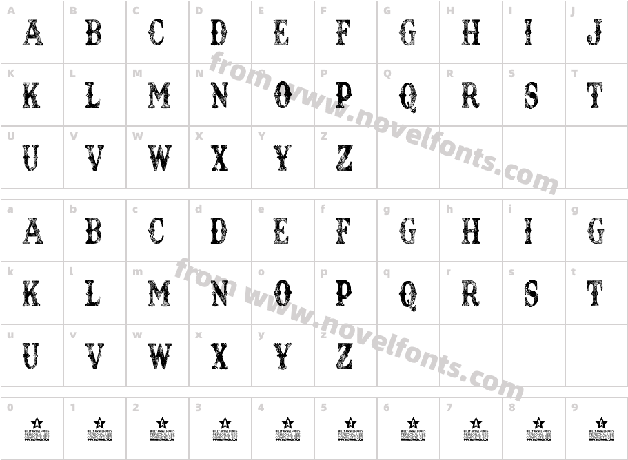 TEXAS TANGO EXTRA ROTH PERSONAL USE Condensed RegularCharacter Map