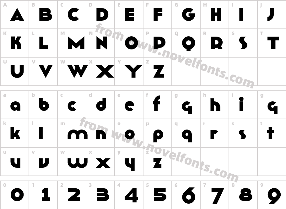 TFRoux-ExtraboldCharacter Map