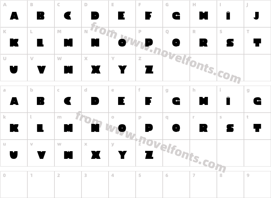 TH!CK B!TCHCharacter Map