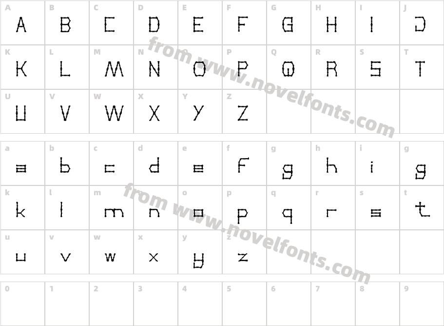 THIN DECORATIVECharacter Map