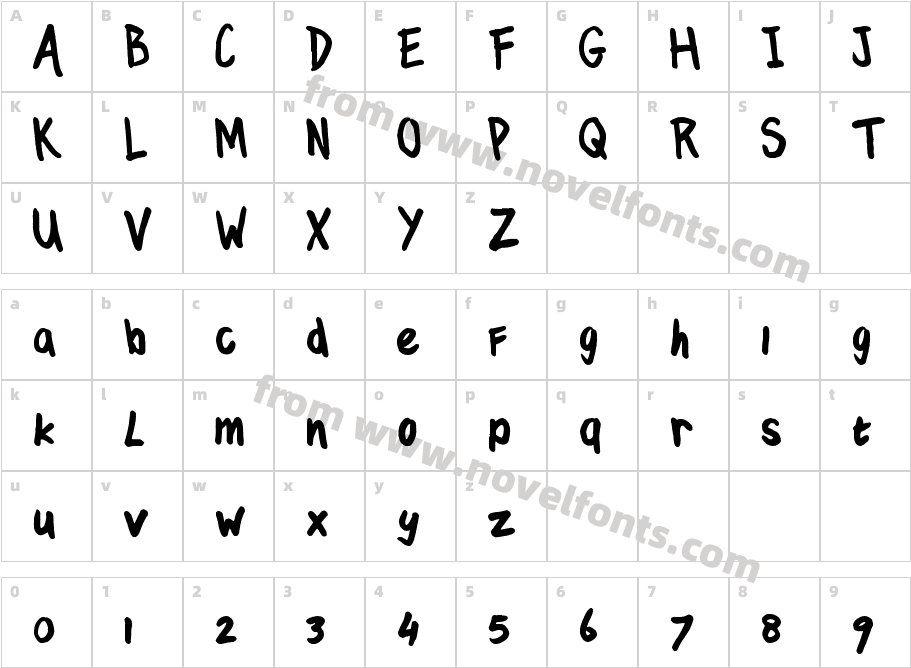 TJC 82 MarkerCharacter Map