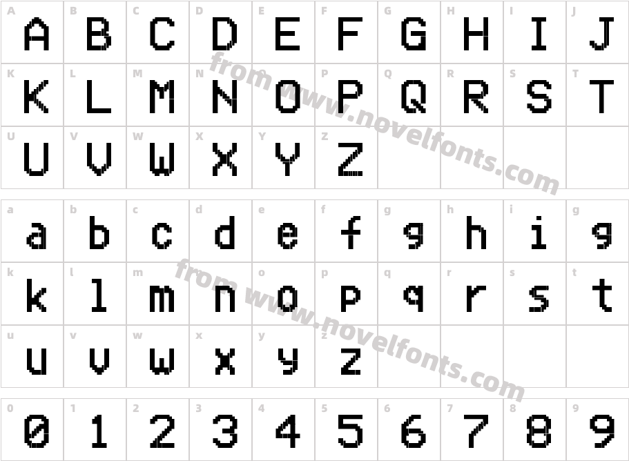 TVCDCharacter Map