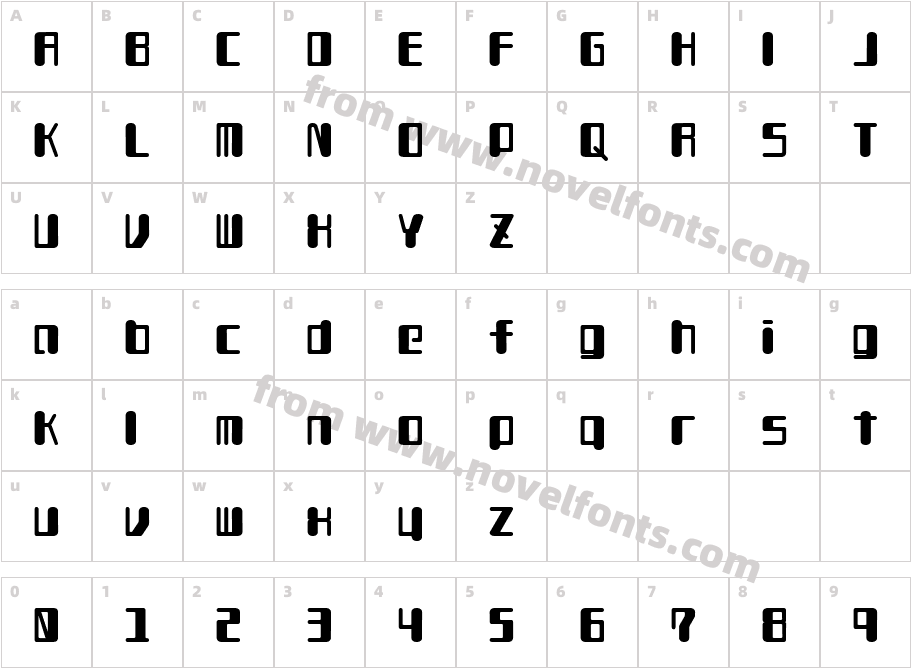 TYPEOUT2097 ALPCharacter Map