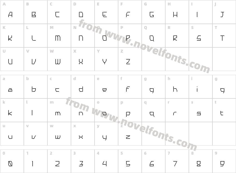 TYRO RegularCharacter Map