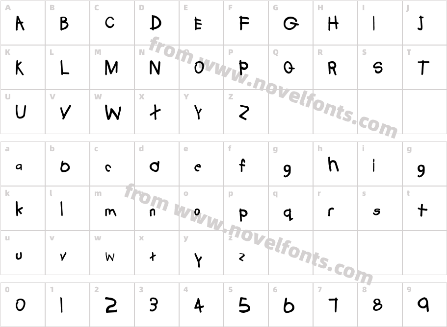 Tabatha BoldCharacter Map