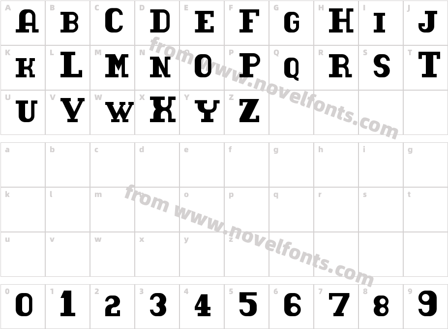 TacketilCharacter Map