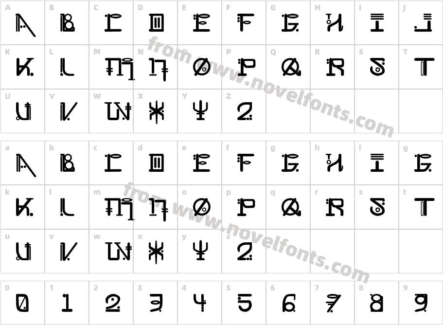 Tahalm plCharacter Map