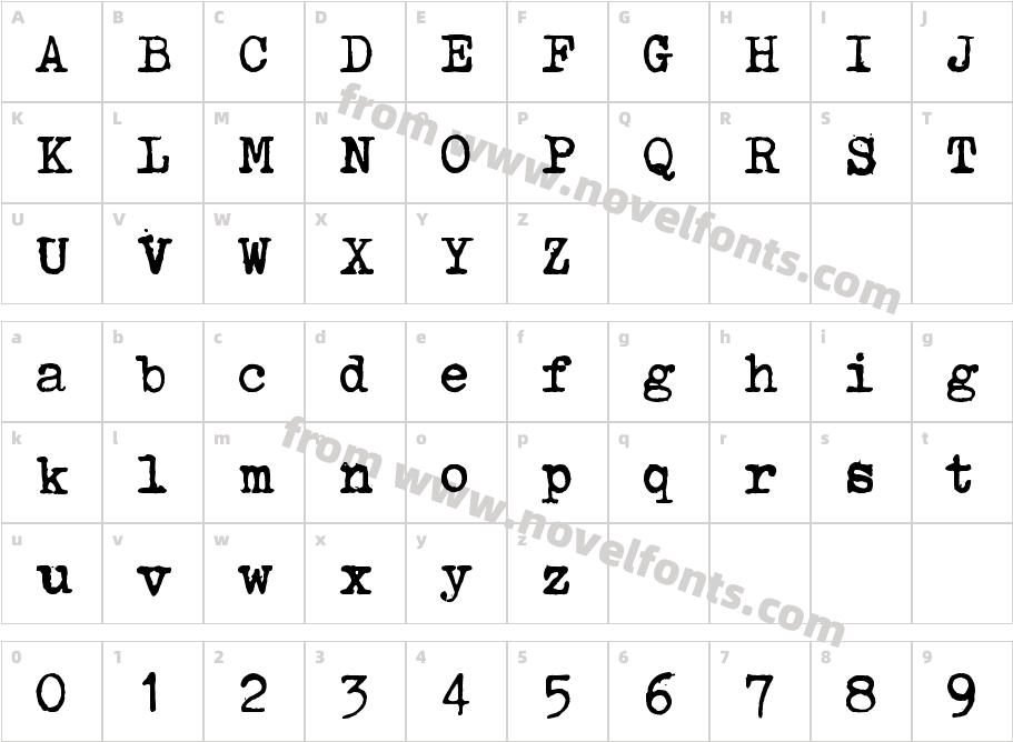 Tahyp-rahy-ter 22Character Map