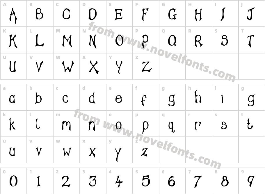 Tampy's FontCharacter Map