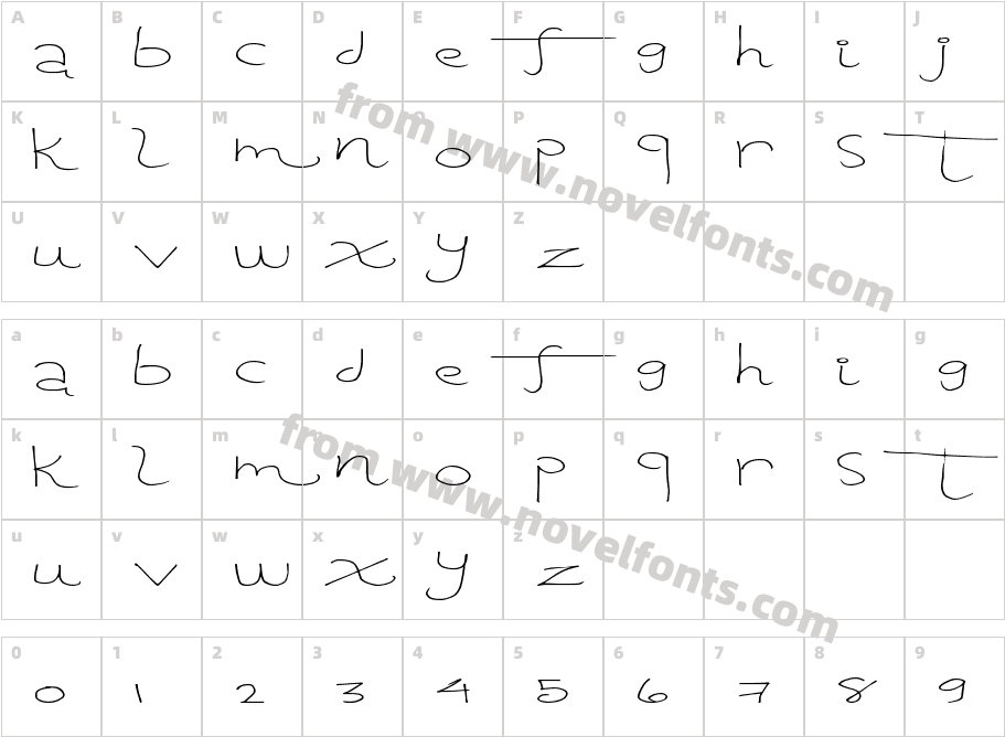 TangentPrintCharacter Map