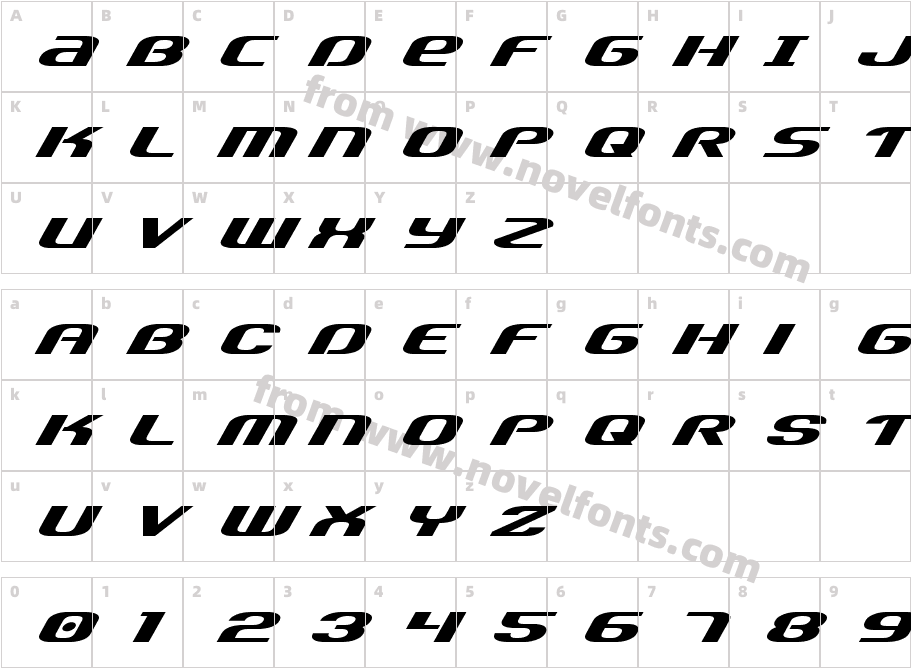 Team America ExpandedCharacter Map