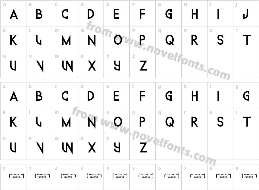 Techno WankerCharacter Map