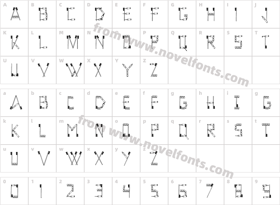 TeetheeCharacter Map