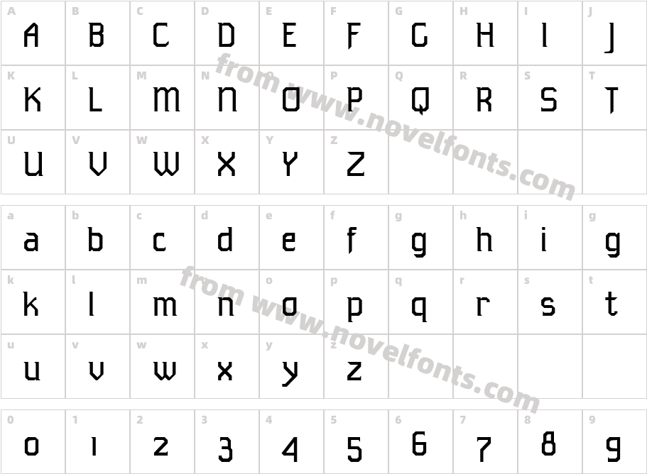 Tekno ICGCharacter Map