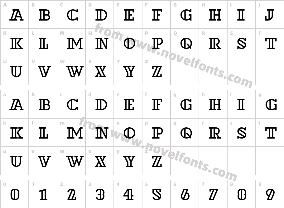 248-CAI978Character Map