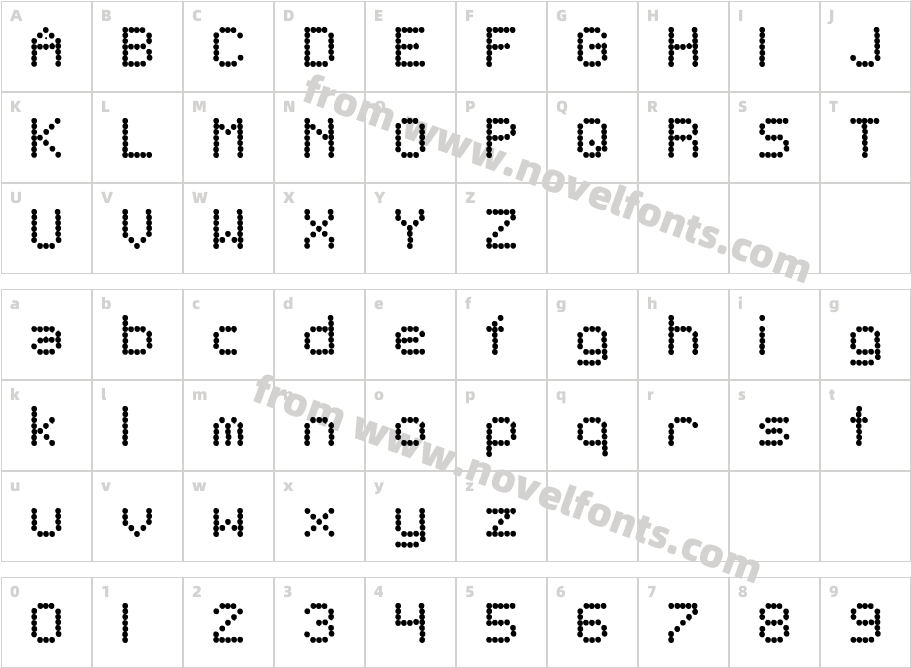 Telegraphic BoldCharacter Map