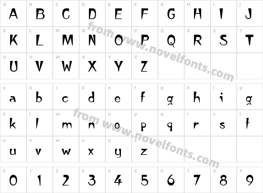 TempuraCharacter Map