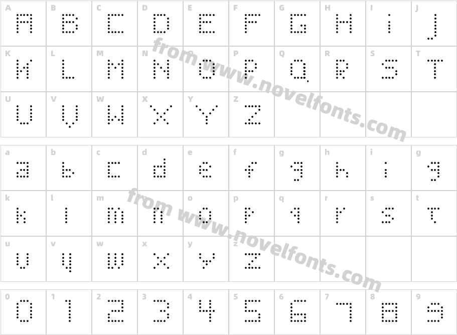 Terminal RegularCharacter Map