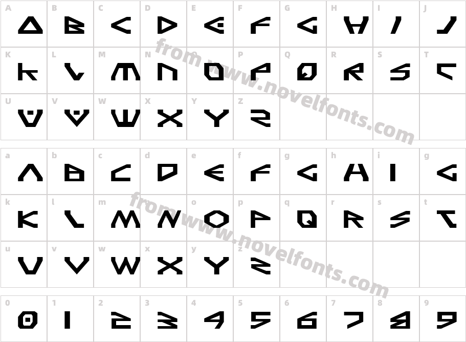 Terra Firma ExpandedCharacter Map