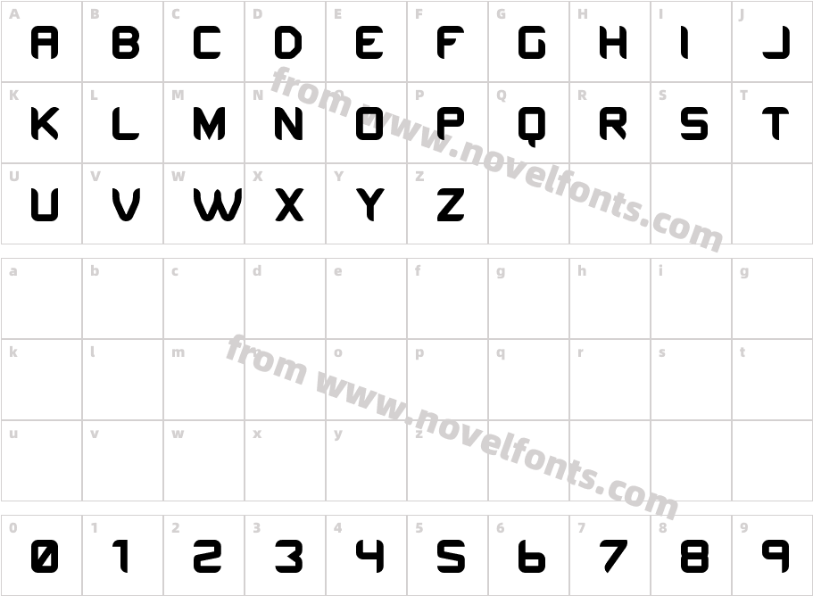 Tescaro BoldCharacter Map