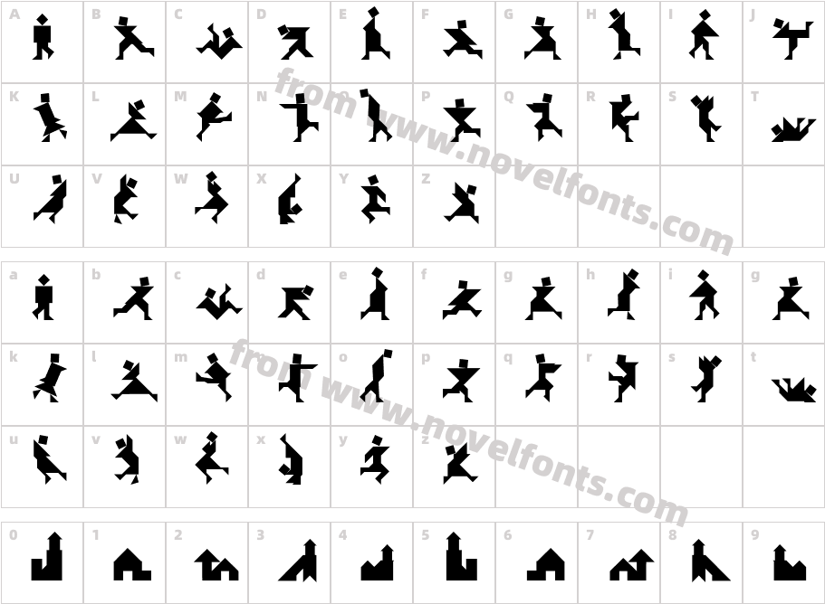 Textan - PipleCharacter Map