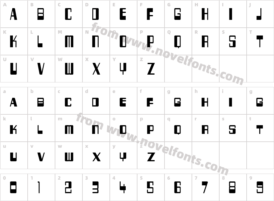 256 BytesCharacter Map