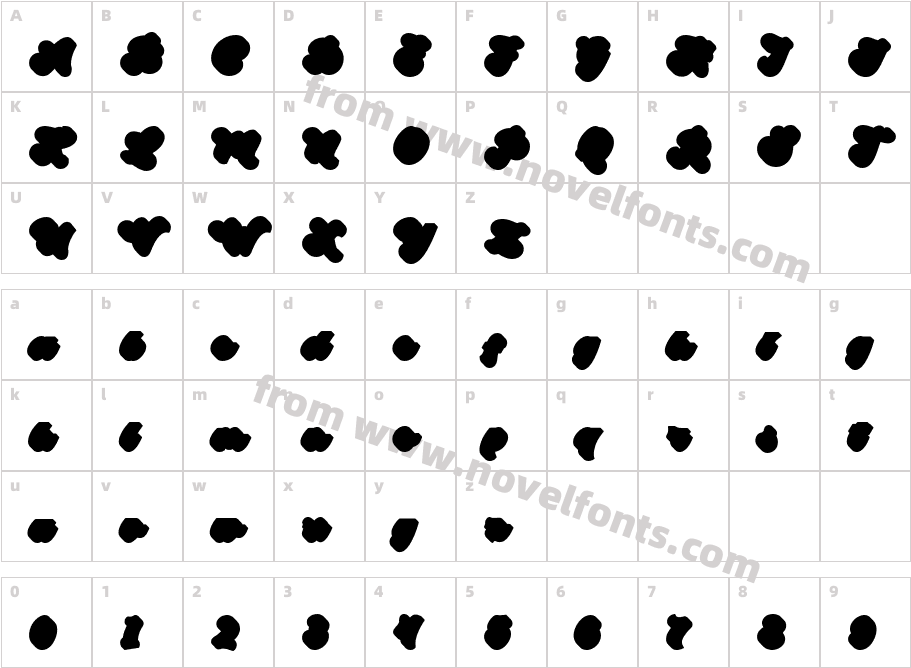 The Auratype ExtrudeDEMOCharacter Map