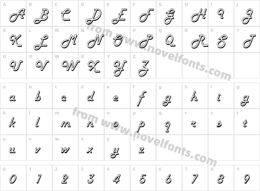 257-CAI978Character Map