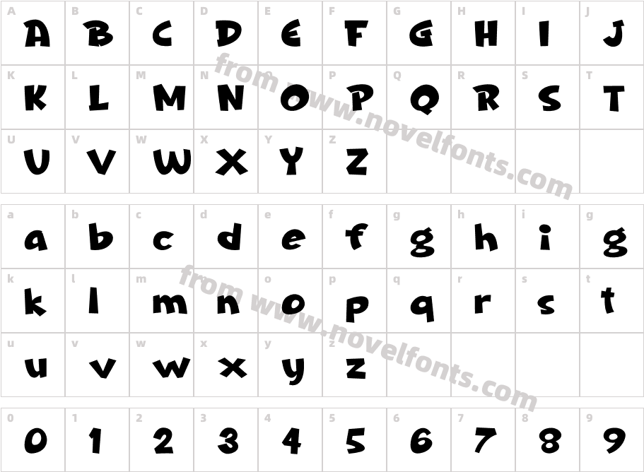 TheBugRegularCharacter Map