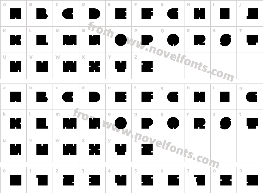 TheGoFontCharacter Map