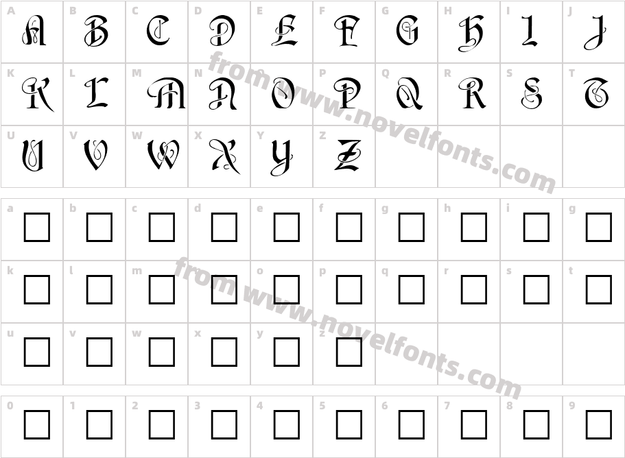 Averoigne RegularCharacter Map