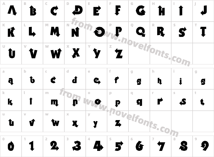 ThisWayCharacter Map