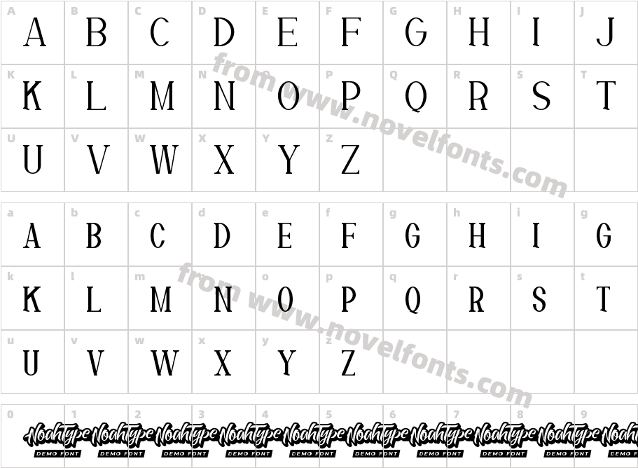 ThomsonDemoRegularCharacter Map