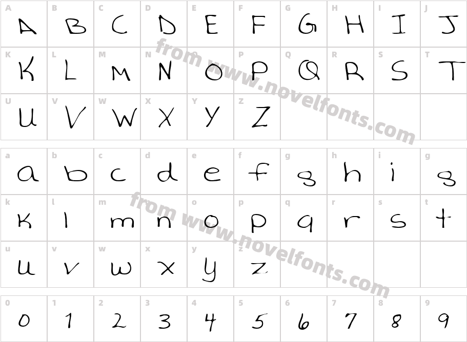 AverysHand-PlainCharacter Map