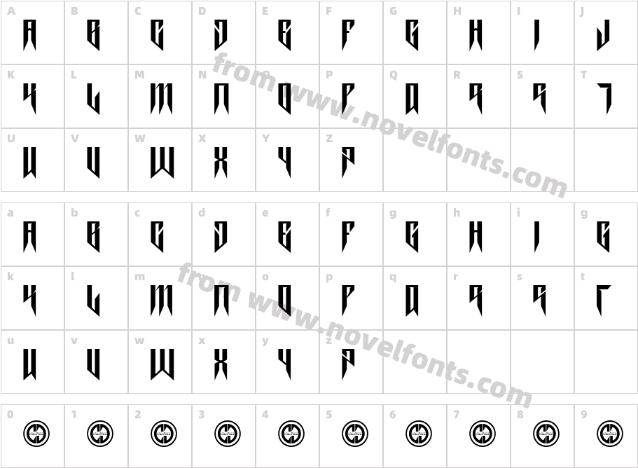 Thrash itCharacter Map