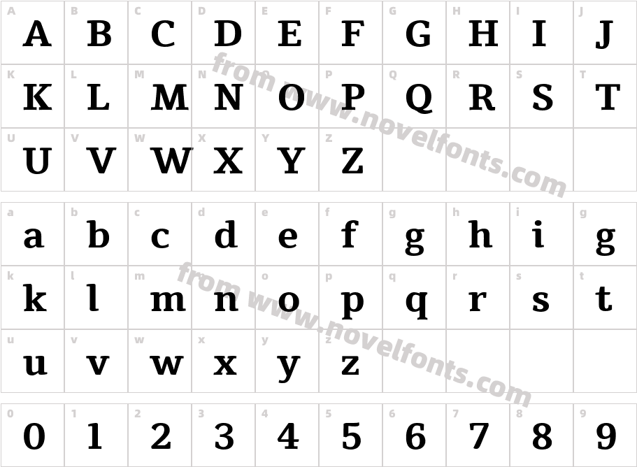 Tienne BoldCharacter Map