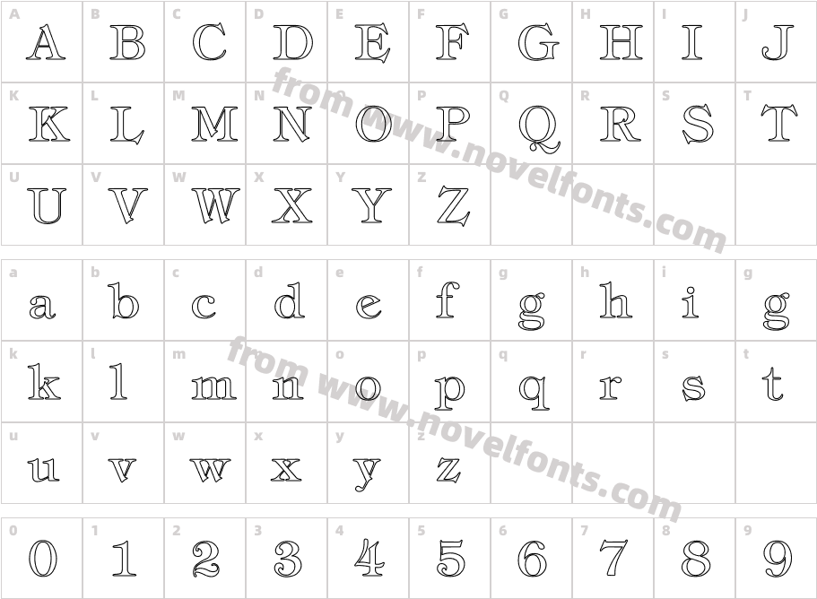 Tiffany-Normal HollowCharacter Map