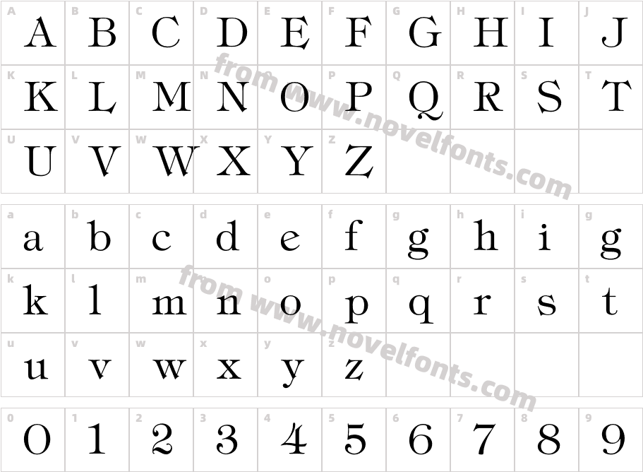 TiffanyLightCharacter Map