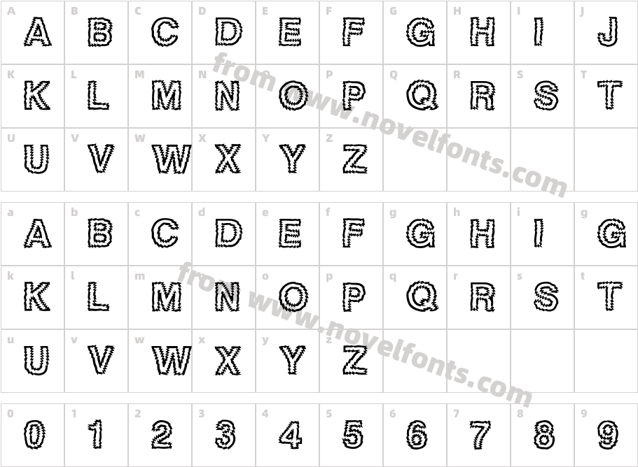 TigerteethICGCharacter Map