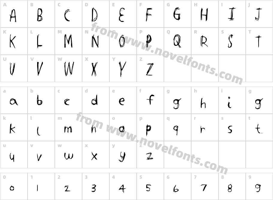 TightCarveCharacter Map