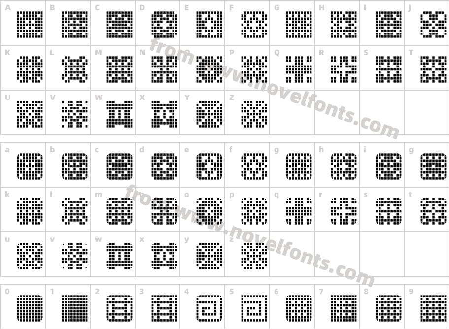 Tile ThingsCharacter Map