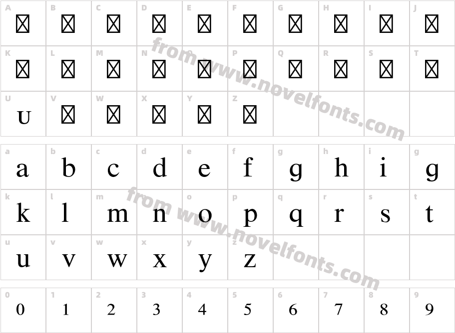 TimesLTStd-PhoneticCharacter Map