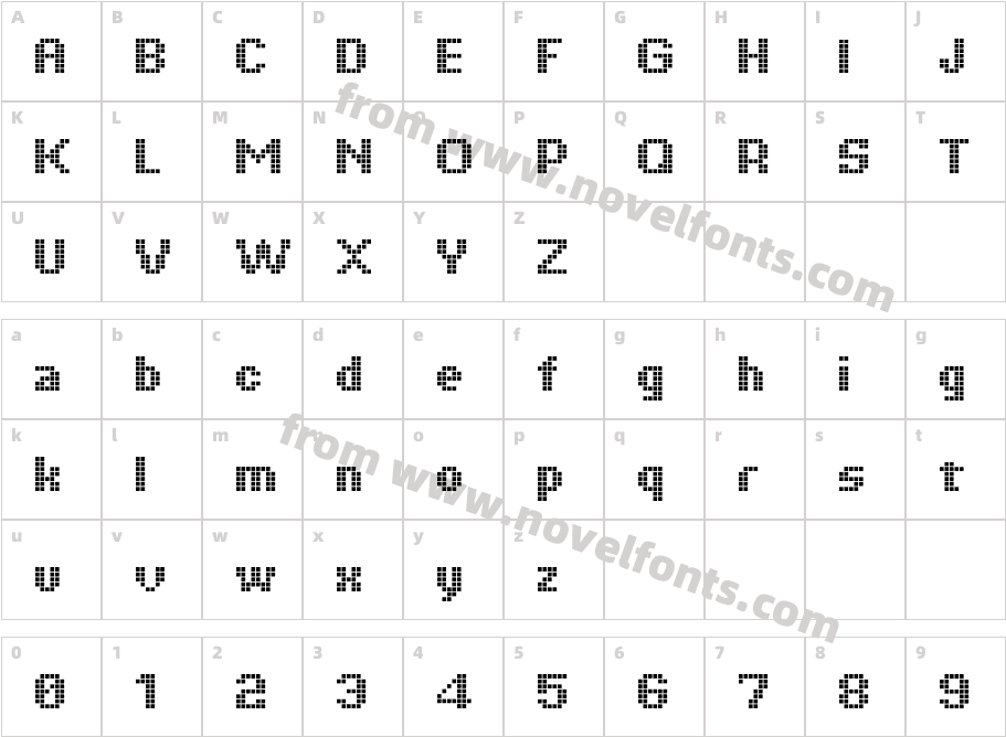 TiquetCharacter Map