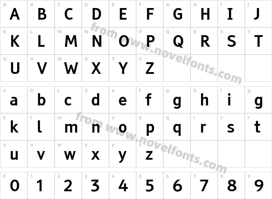 Tiresias Keyfont V2Character Map